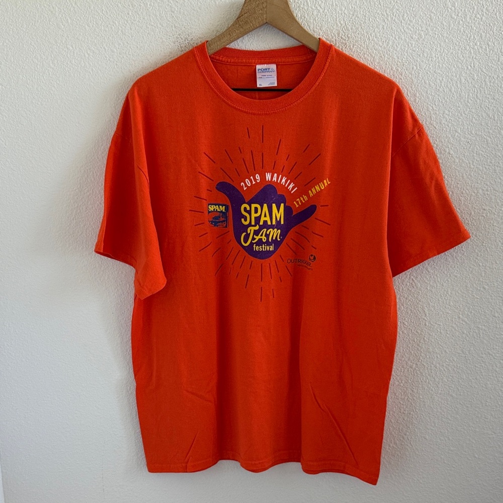 Hawaii 17th Annual  2019 Waikiki Spam Jam Festival T-Shirt Tee XL